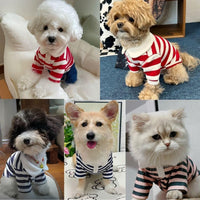 HKM-355283 Polo T-Shirts for Small to Medium Dogs - Breathable Summer Apparel for Puppies and Kittens