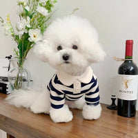 HKM-355283 Polo T-Shirts for Small to Medium Dogs - Breathable Summer Apparel for Puppies and Kittens