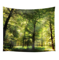 HKM-355347 European Plant Flower Tapestry in Rectangular Design