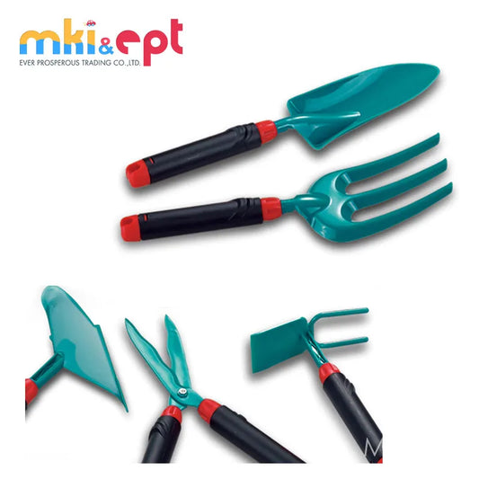 KTX-355475 Pretend Play Gardening Tool Set for Kids Ages 2-7, Plastic Garden Tools in Color Box