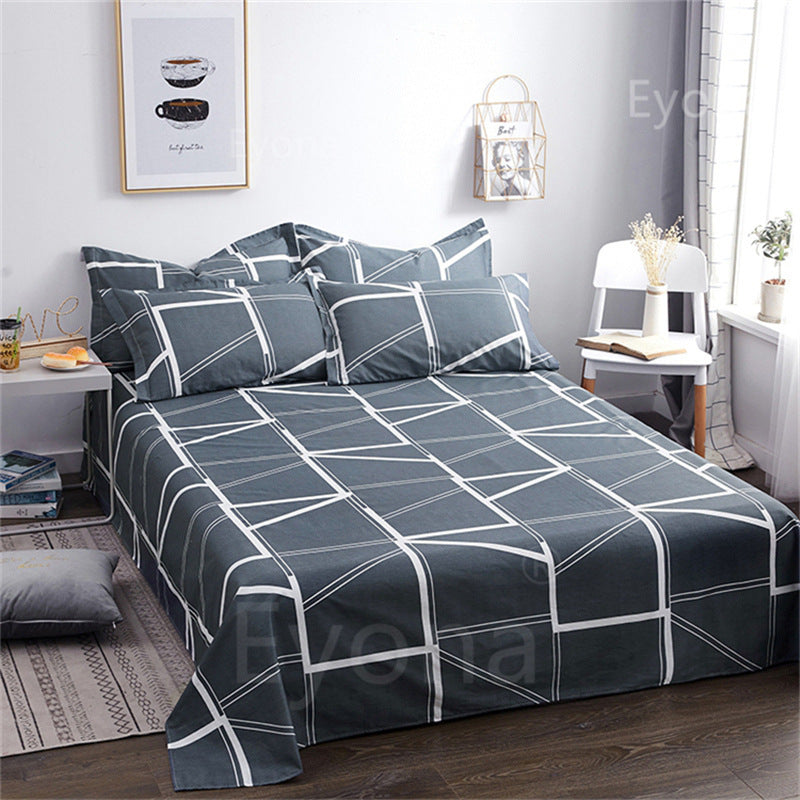 HKM-355603 Cartoon-Themed Bed Sheets with Pillowcases - Multiple Designs and Sizes Available