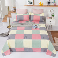 HKM-355603 Cartoon-Themed Bed Sheets with Pillowcases - Multiple Designs and Sizes Available