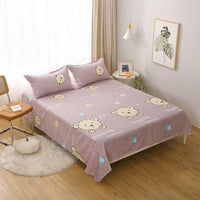 HKM-355603 Cartoon-Themed Bed Sheets with Pillowcases - Multiple Designs and Sizes Available