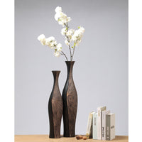 HKM-355731 Elegant Vertical High Floor Vase in Modern Resin Design for Stylish Home Decor