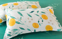 HKM-355795 Aloe Cotton 4-Piece Spring-Summer Bed Sheet Set with Floral Design