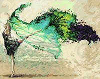 HKM-355795 Magical Dancer Paint By Numbers Kit - 40x50 cm