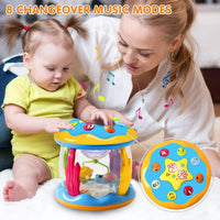 HKM-355795 Rotating Musical Sea Paradise Projector and Drum Toy for Babies and Toddlers