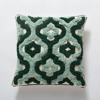 HKM-355859 Cotton Tufted Pillowcase with Geometric Abstract Design, Core-Free, 45x45cm & 30x50cm Options
