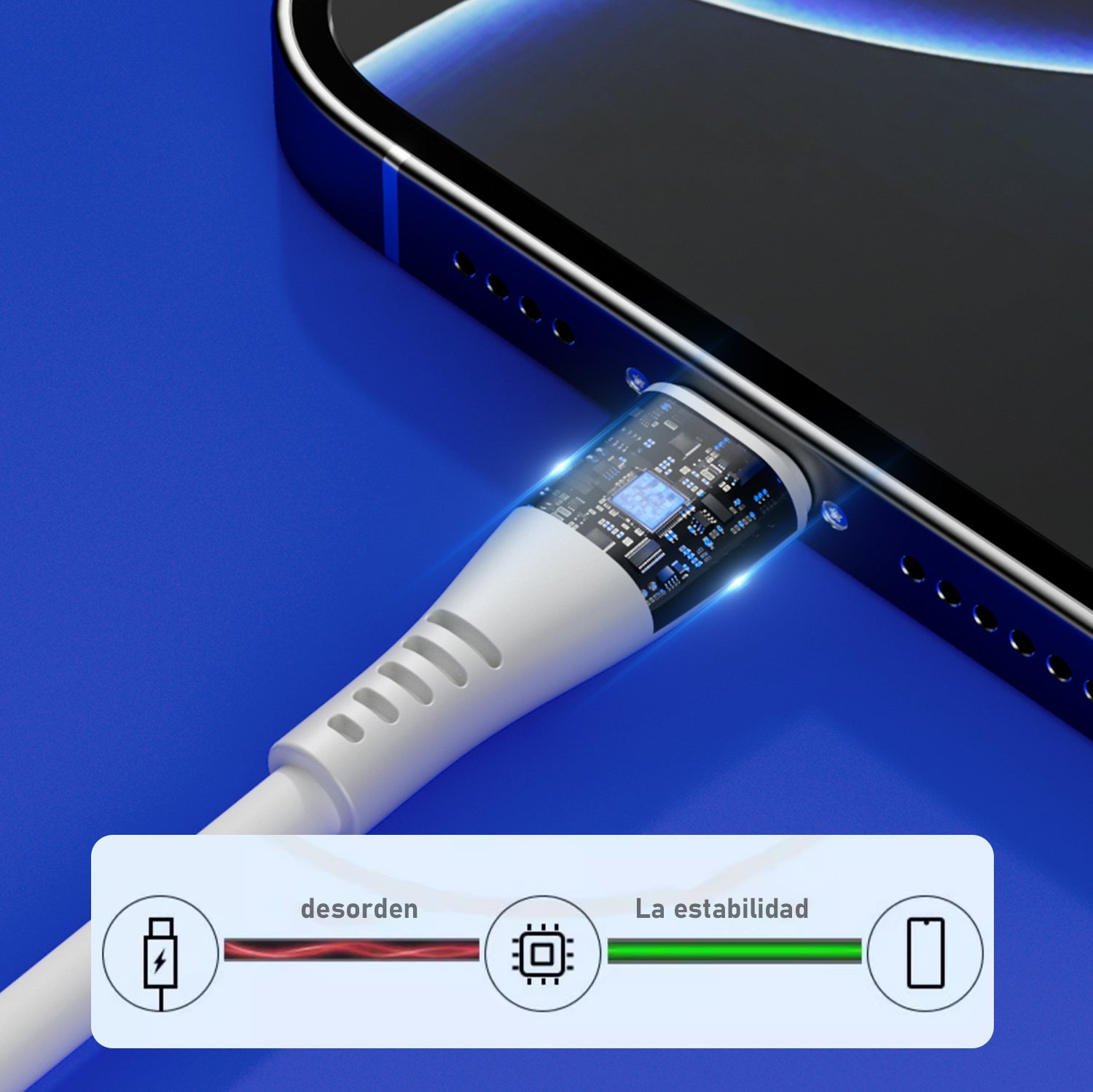 HKM-356051 2M Micro USB Cable 6A High-Speed Data Transfer, PVC & Braided Nylon Construction