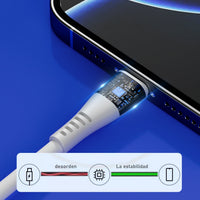 HKM-356051 2M Micro USB Cable 6A High-Speed Data Transfer, PVC & Braided Nylon Construction