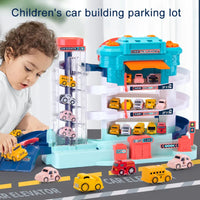 HKM-356051 3-Layer Electric Car Parking Lot Toy with Light and Music for Kids