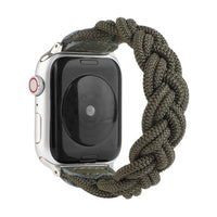 HKM-356307 Braided Single Loop Watch Strap Compatible with Apple Watch Series 1-6 in Various Colors and Sizes