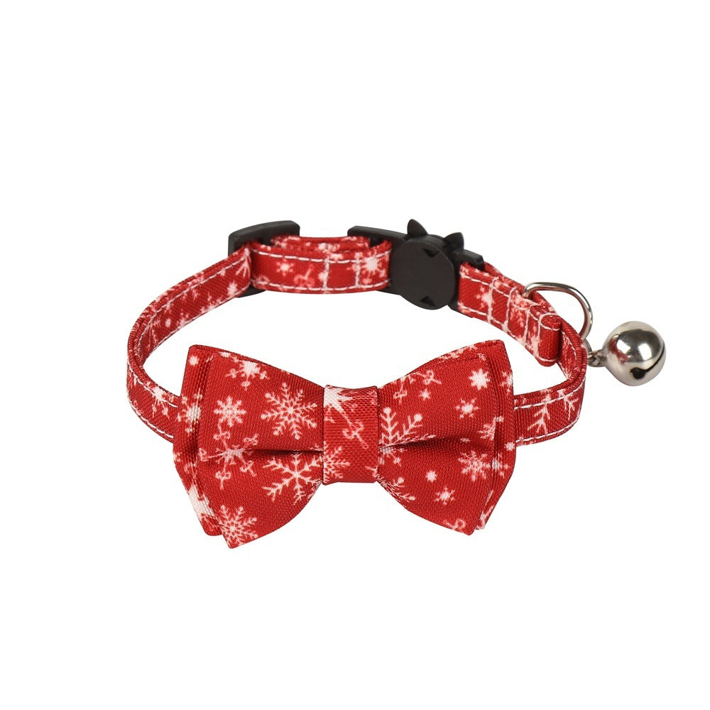 HKM-356499 Christmas Bow Tie Dog Collar Pet Gift