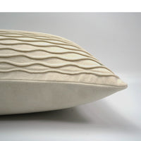 HKM-356627 Beige Wave Pattern Nordic Minimalist Throw Pillow - 35x55cm & 30x50cm Options