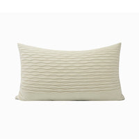 HKM-356627 Beige Wave Pattern Nordic Minimalist Throw Pillow - 35x55cm & 30x50cm Options