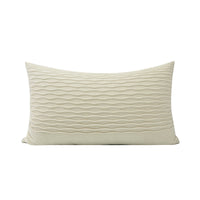 HKM-356627 Beige Wave Pattern Nordic Minimalist Throw Pillow - 35x55cm & 30x50cm Options