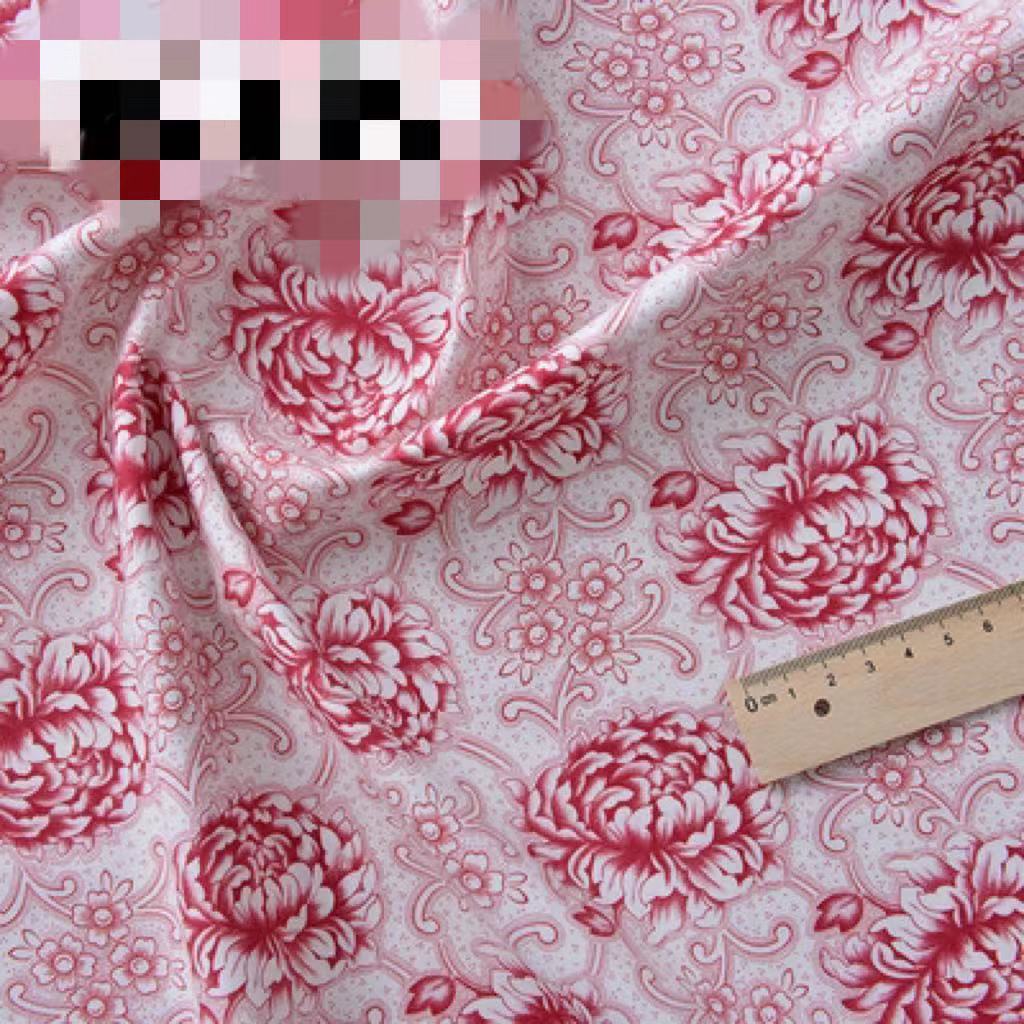 HKM-356627 Cotton Floral Print Fabric for Crafts and Sewing Projects, 145 cm Wide