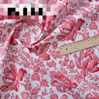 HKM-356627 Cotton Floral Print Fabric for Crafts and Sewing Projects, 145 cm Wide