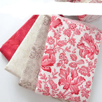 HKM-356627 Cotton Floral Print Fabric for Crafts and Sewing Projects, 145 cm Wide