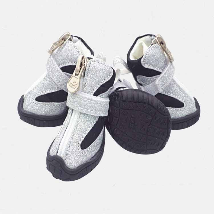HKM-356627 Stylish Breathable Cloth Pet Shoes for Dogs - Non-Slip & Wear-Resistant in Red, Black, Blue