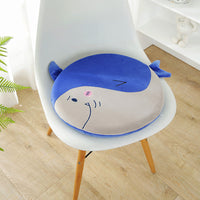 HKM-356755 Cute Cartoon Plush Animal Cushions - Shiba Inu, Orange Cow, Black Cow, Blue Cow, Totoro, Owl, Monkey, Shark, 40x40cm