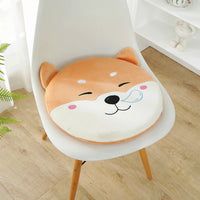 HKM-356755 Cute Cartoon Plush Animal Cushions - Shiba Inu, Orange Cow, Black Cow, Blue Cow, Totoro, Owl, Monkey, Shark, 40x40cm