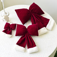 HKM-357075 Large Three-Dimensional Christmas Lint Bowknot Decoration in Various Sizes