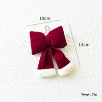 HKM-357075 Large Three-Dimensional Christmas Lint Bowknot Decoration in Various Sizes