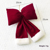 HKM-357075 Large Three-Dimensional Christmas Lint Bowknot Decoration in Various Sizes