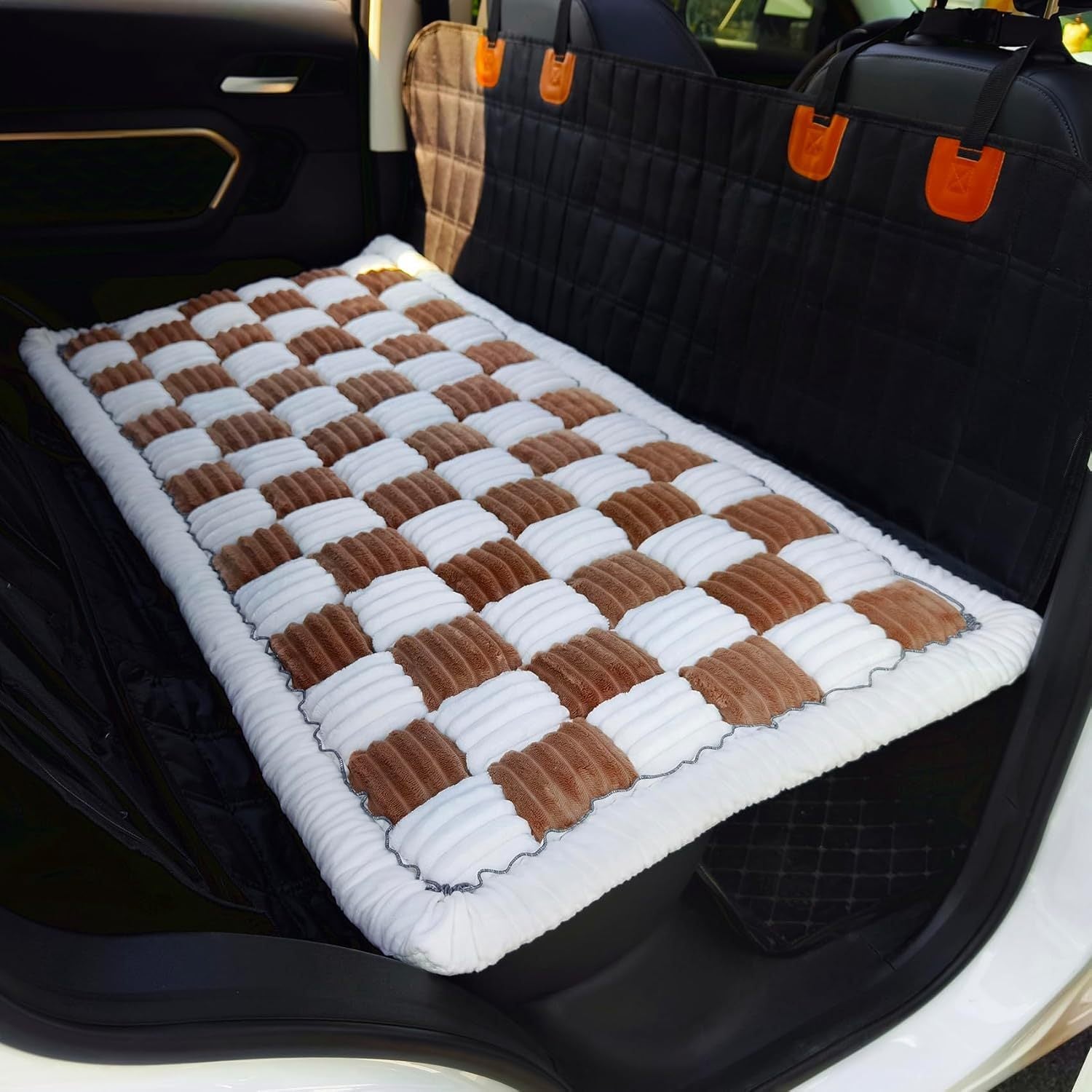 HKM-357139 Thickened Pet Cushion Car Mat for Dogs - Soft Cloth, Multiple Colors Available