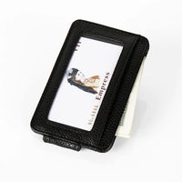 HKM-357203 Men's PU Leather Mini Wallet with Magnetic Snap, Card Holder, and Coin Pocket in Solid Colors