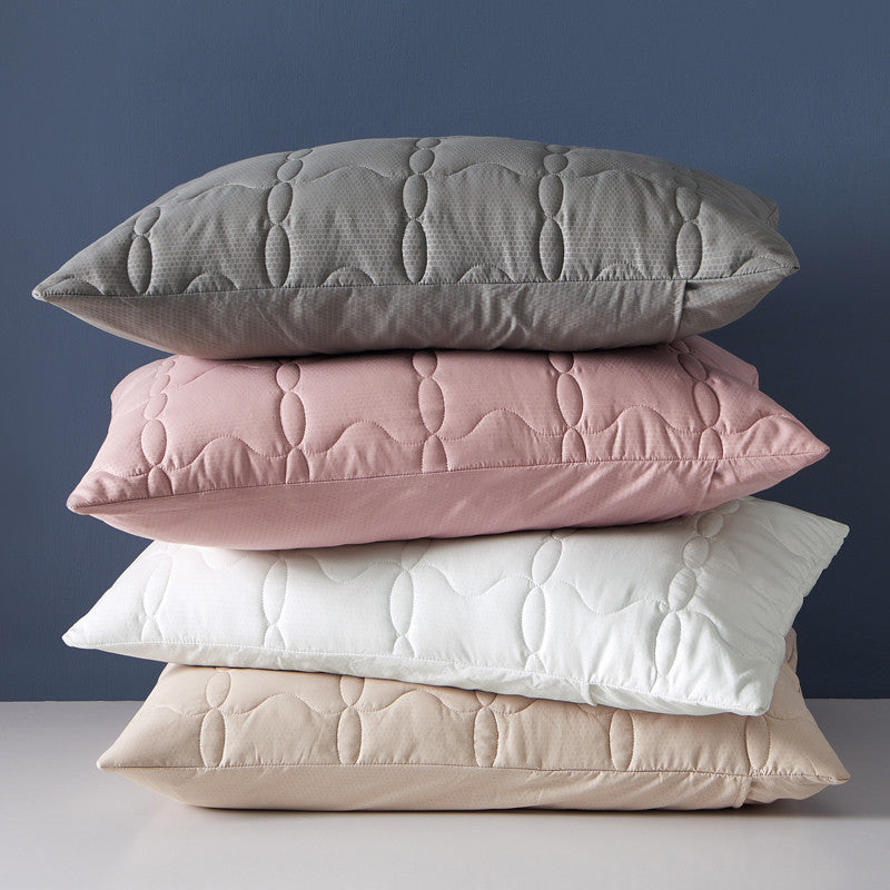 HKM-357267 Antibacterial Quilted Pillow Protector Cover in Various Colors - 100% Polyester, 48cm x 74cm