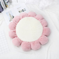 HKM-357331 Soft Waxy Rabbit Velvet Flower Floor Mat Pet Mat Cat Litter