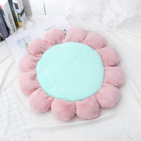 HKM-357331 Soft Waxy Rabbit Velvet Flower Floor Mat Pet Mat Cat Litter
