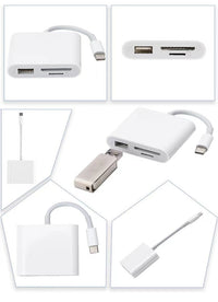 HKM-357331 Three-in-One Type-C USB Hub with SDTF Card Reader for Seamless Connectivity