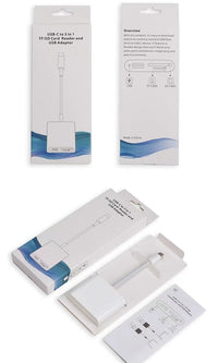 HKM-357331 Three-in-One Type-C USB Hub with SDTF Card Reader for Seamless Connectivity