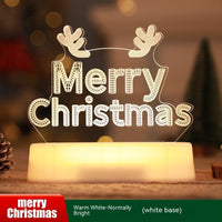HKM-357715 Acrylic LED 3D Night Light Decoration - Perfect for Kids, Christmas, New Year, and Valentine's Day Gifts