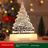 HKM-357715 Acrylic LED 3D Night Light Decoration - Perfect for Kids, Christmas, New Year, and Valentine's Day Gifts