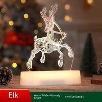HKM-357715 Acrylic LED 3D Night Light Decoration - Perfect for Kids, Christmas, New Year, and Valentine's Day Gifts