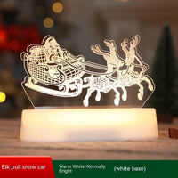 HKM-357715 Acrylic LED 3D Night Light Decoration - Perfect for Kids, Christmas, New Year, and Valentine's Day Gifts