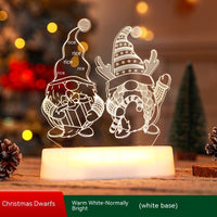 HKM-357715 Acrylic LED 3D Night Light Decoration - Perfect for Kids, Christmas, New Year, and Valentine's Day Gifts