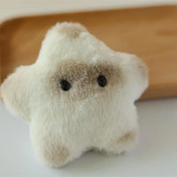 HKM-357779 Cute Star Capybara Siamese Cat Pendant Plush Keychain Charm for Creative Couples