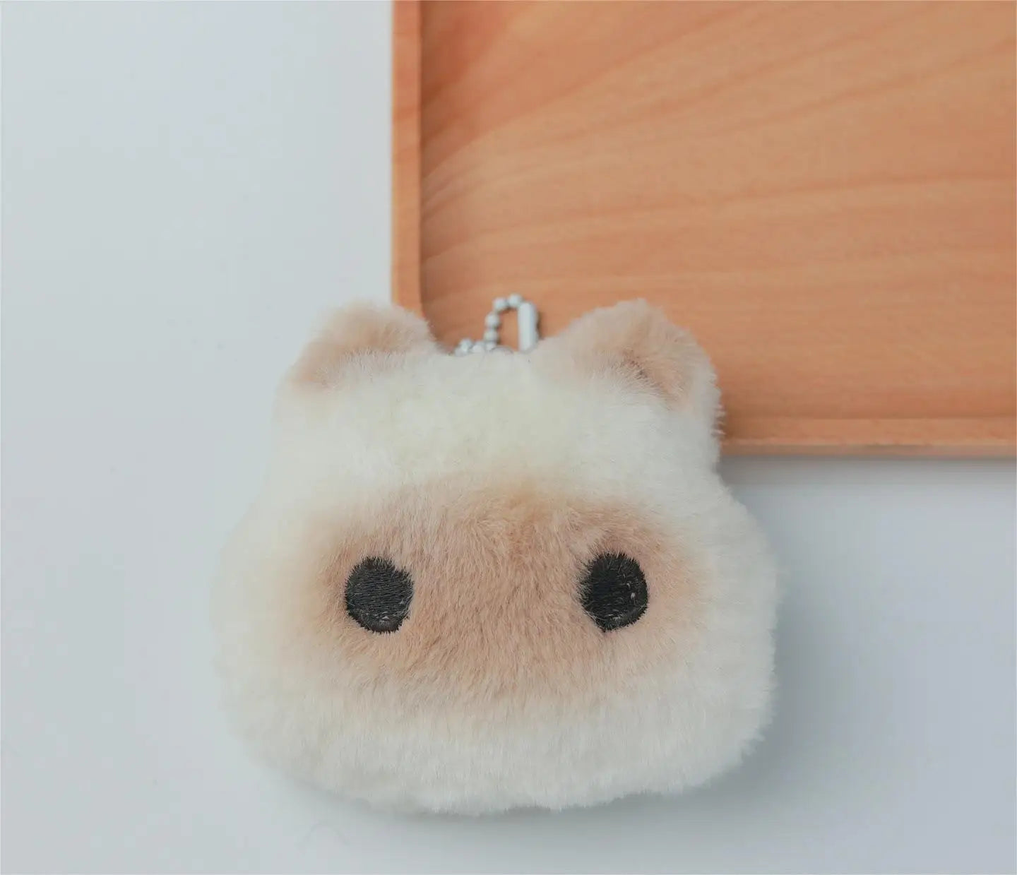 HKM-357779 Cute Star Capybara Siamese Cat Pendant Plush Keychain Charm for Creative Couples