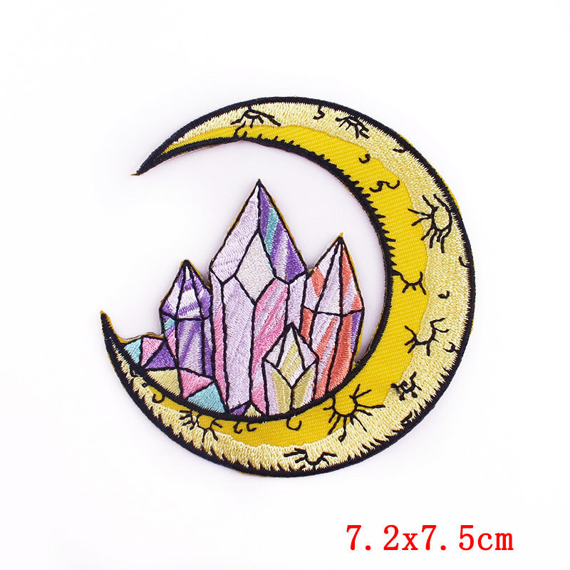 HKM-357779 Embroidered Thermo Adhesive Patches for Clothing and Home Textiles
