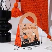 HKM-357907 Retro Halloween Candy Box Handbag - Paper, 12x6.5x18 cm