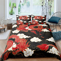 HKM-358099 3D Animal Digital Printed Bedding Set - Floral Design, Multiple Sizes Available