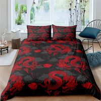 HKM-358099 3D Animal Digital Printed Bedding Set - Floral Design, Multiple Sizes Available