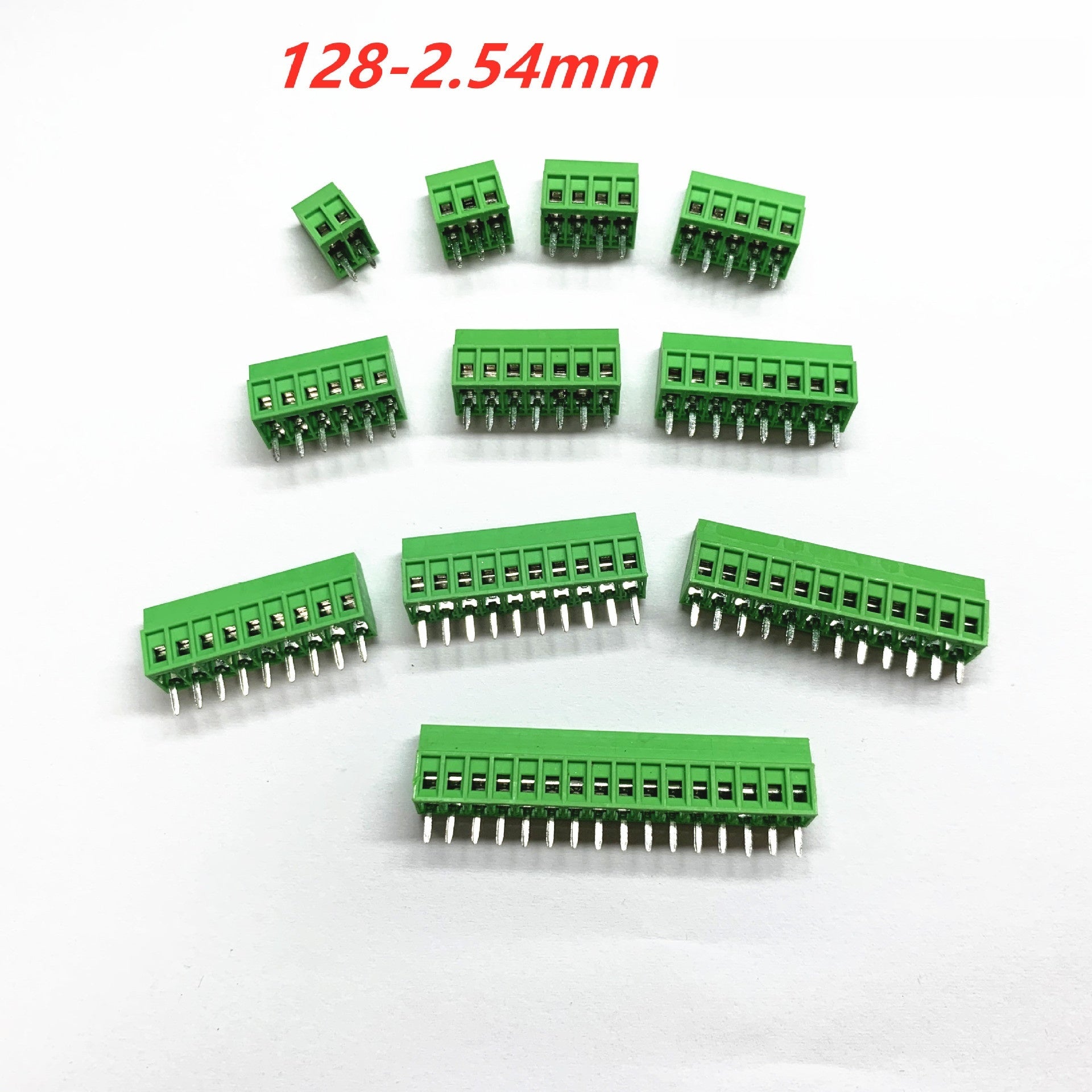 HKM-358291 Green Bolt-Style Wiring Terminal Connector, 18AWG, 2 Connection Points, Rated 6A, 150V