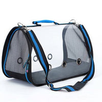 HKM-358291 Transparent Portable Pet Messenger Bag – Acrylic Material, Available in Red, Green, and Orange, Multiple Sizes