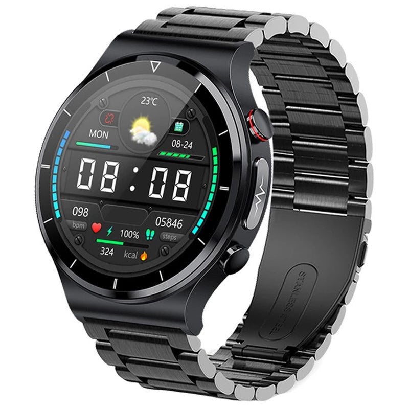 HKM-358611 Smart Watch with Wireless Charging and ECG Monitoring for iOS and Android Devices